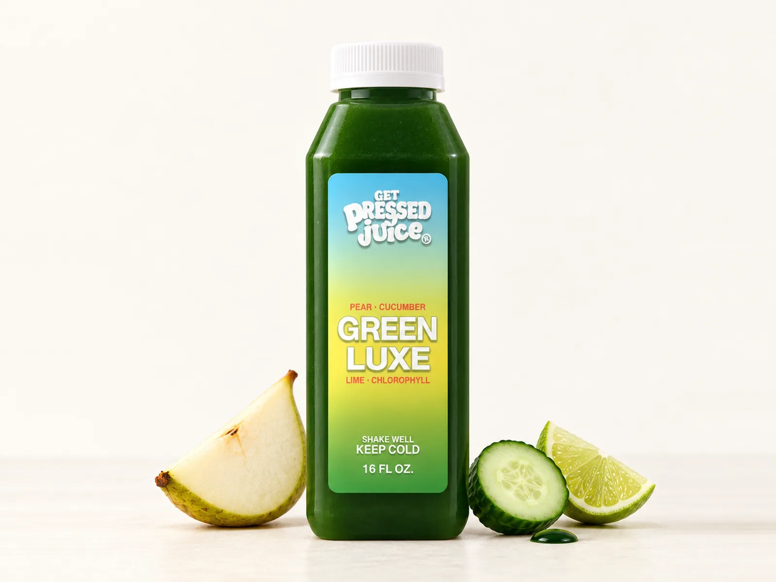 Green Luxe 16oz cold-pressed juice